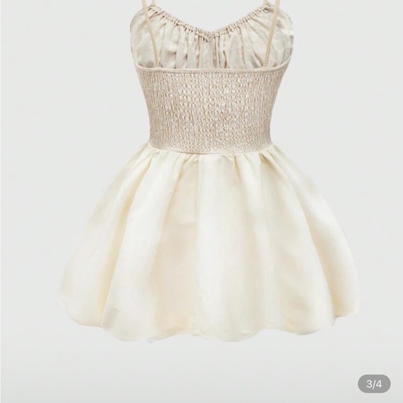 SHEIN Cream Mini Dress - Picture 2 of 3